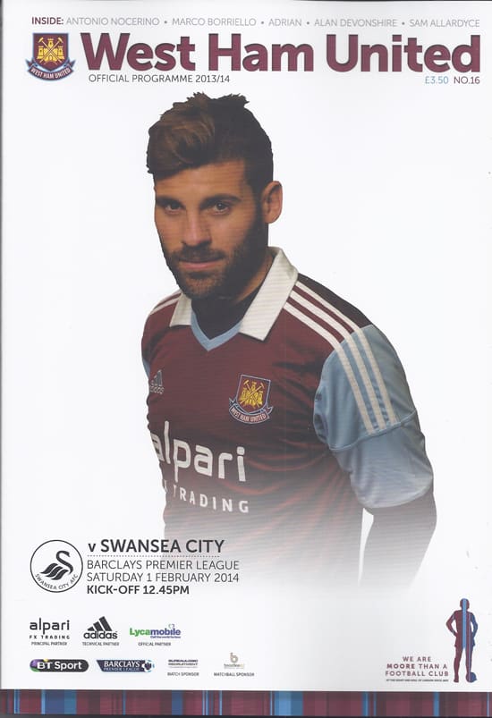 West Ham United FC v Swansea City FC